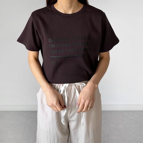 【SAMPLE SALE】mulch logo print T shirt