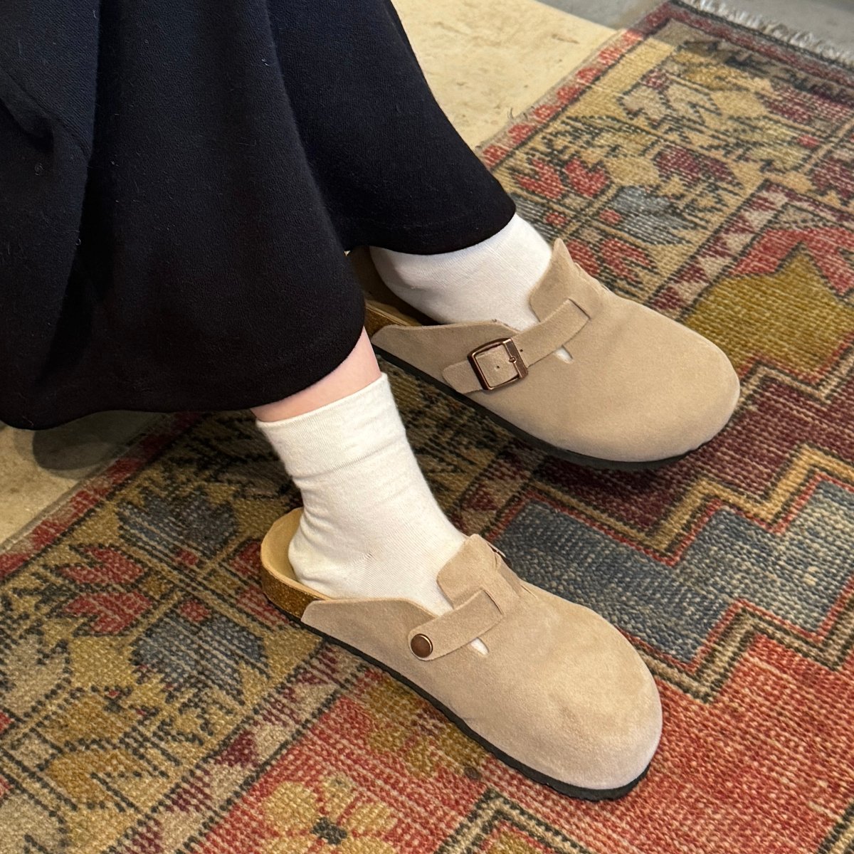 【Ralph Lauren】上質スエードのクロッグサンダル スウェードクロッグサンダル | LE MORE