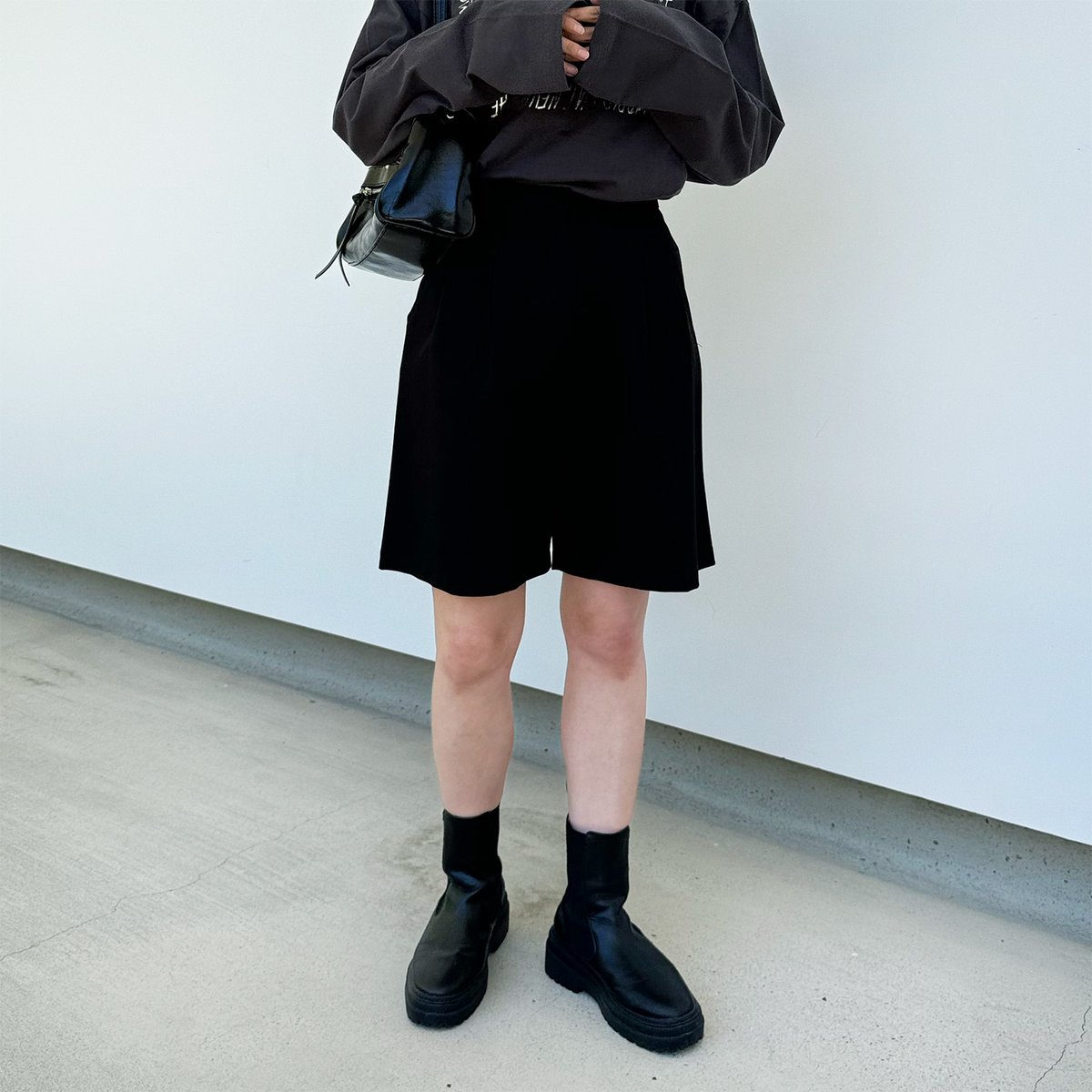 ハイウエストタックハーフパンツ | LE MORE 