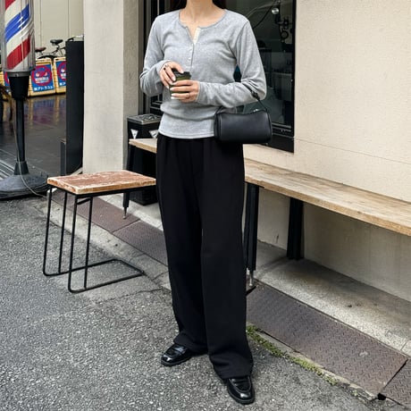 henry neck cut sew