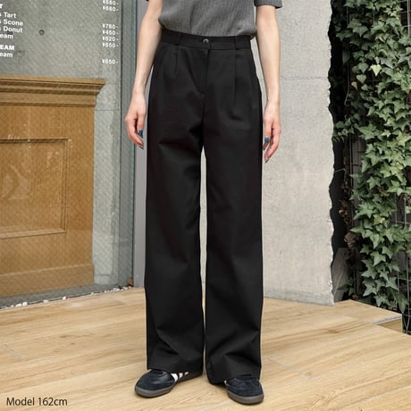 【SAMPLE SALE】cotton tuck pants