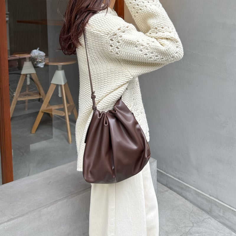 NEW COLOR!!》one handle gather shoulder bag | L