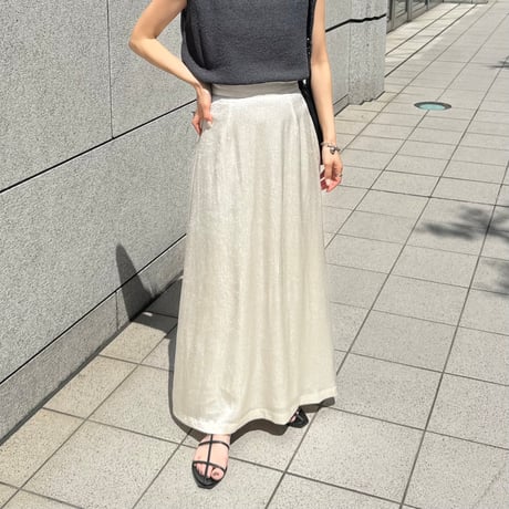 satin jaguared flare skirt