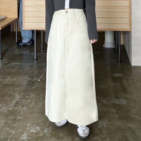 【SAMPLE SALE】denim long skirt