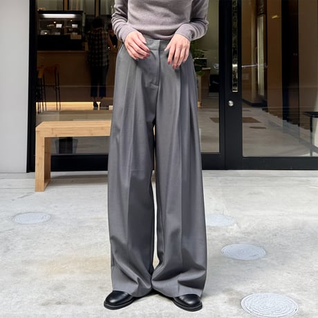 【SAMPLE SALE】double tuck wide slacks