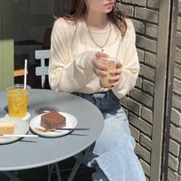 【SAMPLE SALE】boat neck sheer knit pullover