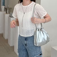 sheer lace pullover
