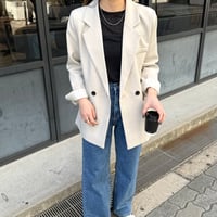 【SAMPLE SALE】double button tailored jacket