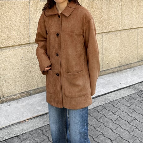 suede half jacket