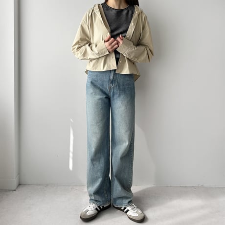 【SAMPLE SALE】hood color shirt