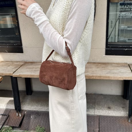 【SAMPLE SALE】mulch way square mini bag _ suede