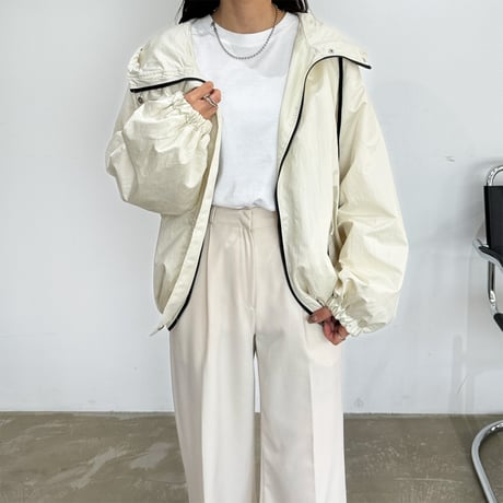 W zip hoodie blouson
