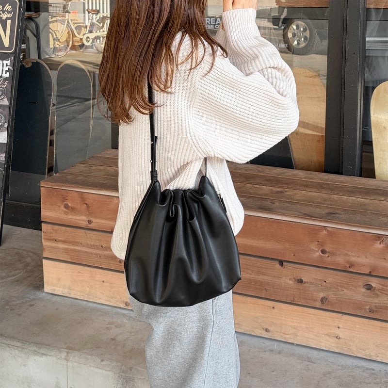 NEW COLOR!!》one handle gather shoulder bag | L