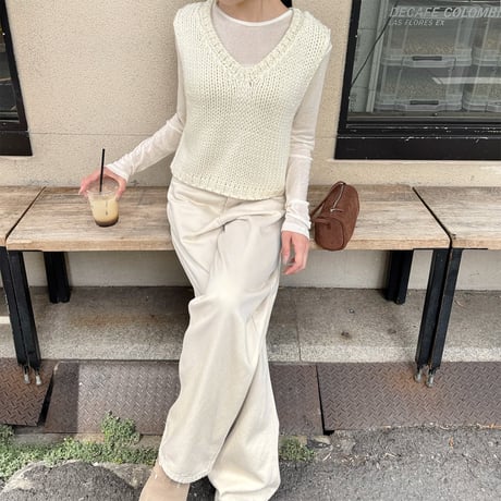 roving knit vest