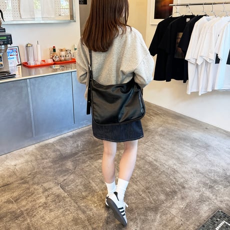 double belt shoulder bag
