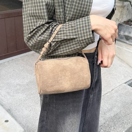 【SAMPLE SALE】mulch way square mini bag _ suede