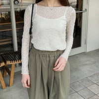 【SAMPLE SALE】wave design sheer tops