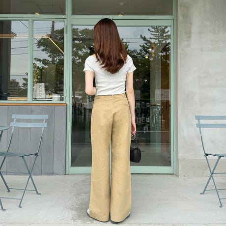 【SAMPLE SALE】cotton tuck pants