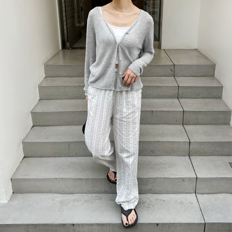 【SAMPLE SALE】stripe sucker wide pants