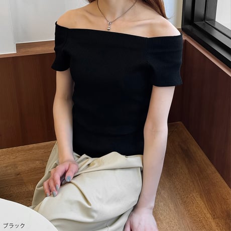 【SAMPLE SALE】2way off shoulder cut sew