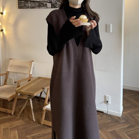 flare cuffs rib knit