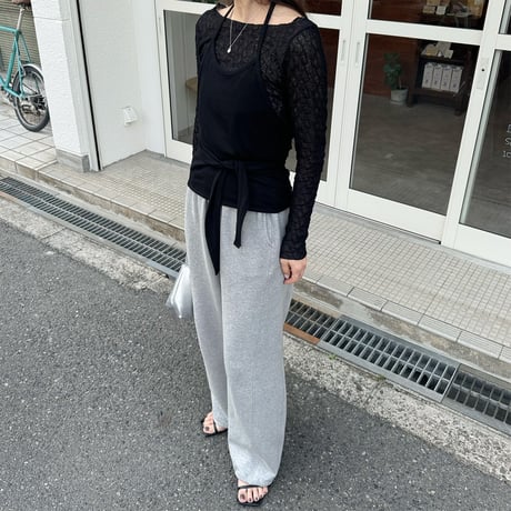 【SAMPLE SALE】wave design sheer tops