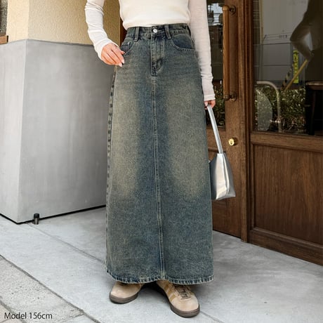 【SAMPLE SALE】denim long skirt