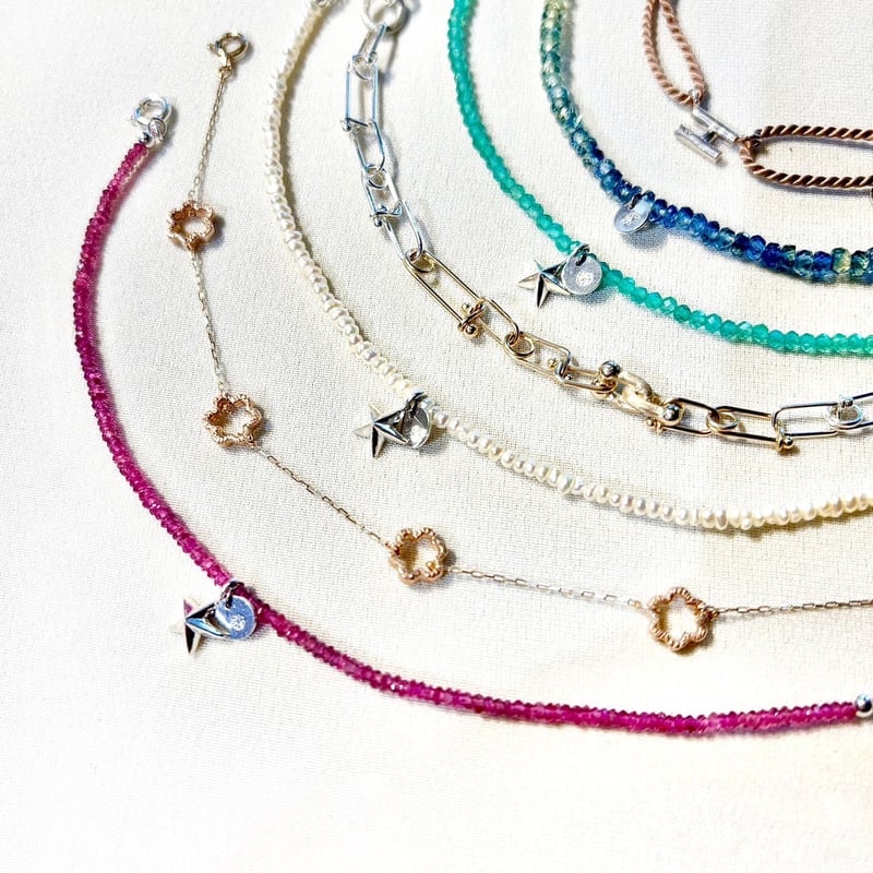 ルビー / 星付き / シルバー / 天然石ブレスレット / KAORU | KAIRASHI