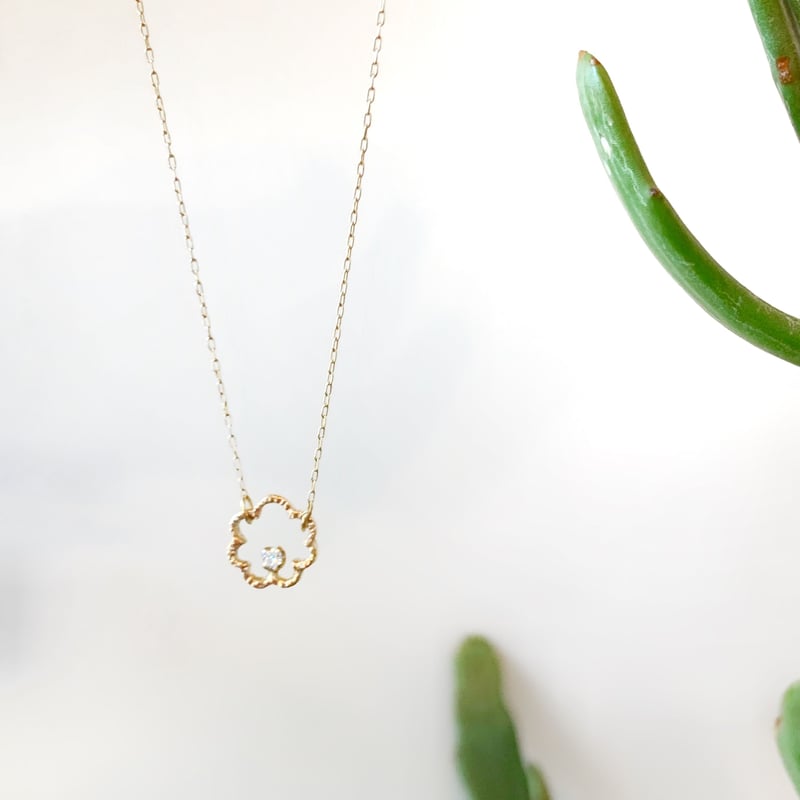 ミモザ ネックレス/ピンクゴールド・ダイヤモンド/KAORU