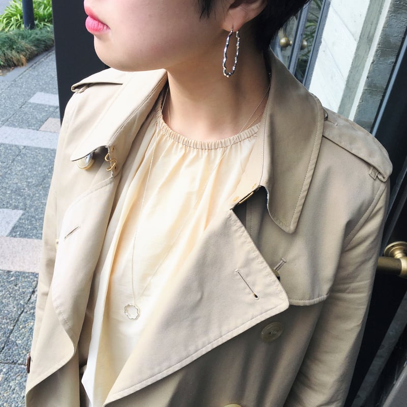 ミモザ フープ ピアス L /シルバー/KAORU | KAIRASHI Online Store