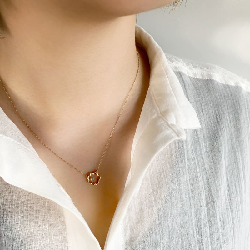 ミモザ ネックレス/ピンクゴールド・ダイヤモンド/KAORU | KAIRASHI