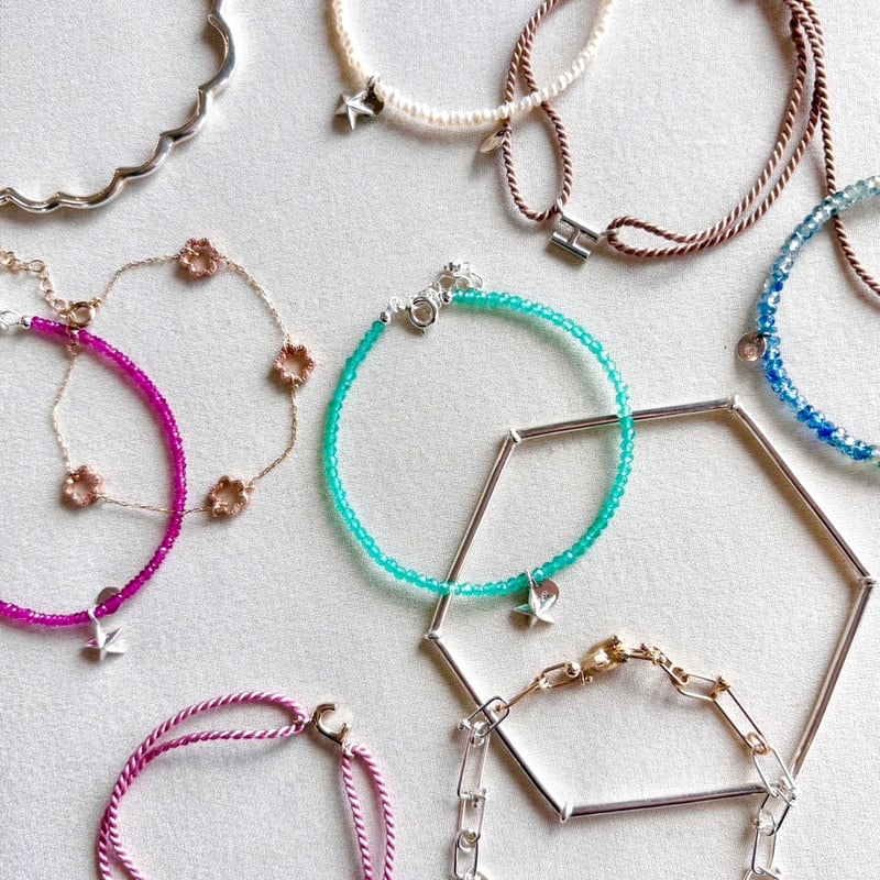 ルビー / 星付き / シルバー / 天然石ブレスレット / KAORU | KAIRASHI