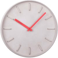 JVD◆JVD HB23.3◆シンプルデザインクロック、壁掛け時計◆赤いポインター◆チェコ共和国、東欧時計