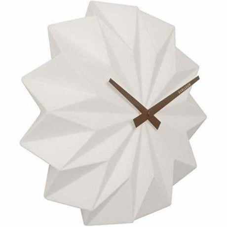 カールソン◆KARLSSON KA5531WH◆折り紙ウォーロック(白)◆Origami Wall Clock