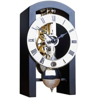 ヘルムレ◆HERMLE 23015-740721◆機械式スケルトン振り子時計(黒)◆手巻きムーブメンント (14日巻き)