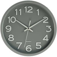 JVD◆HX2413.3◆シンプルウォールクロック 壁掛け時計 (ライトグレー)◆チェコ共和国、東欧時計