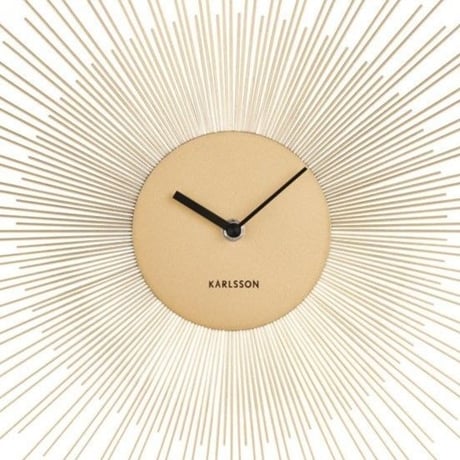 カールソン◆KARLSSON KA5817GD◆デザイン 掛け時計(ゴールド)◆45㎝◆Peony Wall Clock