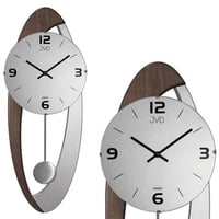 JVD◆NS15021 / 78◆モダンなデザインの壁掛け時計◆振り子時計◆チェコ共和国、東欧時計