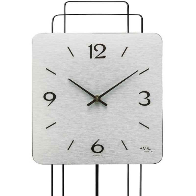 アームス ◇AMS 7503◇アルミニウム、振り子式壁掛け時計◇クォーツ
