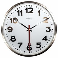 NEXTIME◆NEXT 3127AR◆"SUPER STATION"ステーション 壁掛け時計(白)◆55 cm◆サイレントクォーツ