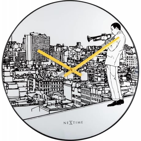 NEXTIME◆NEXT 8191◆"Trumpet City" トランペットシティ掛け時計◆ティムスーンホーフェン