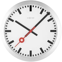 NEXTIME◆NEXT 3999ST◆"STATION"ステーション 壁掛け時計(白)◆35 cm◆サイレントクォーツ