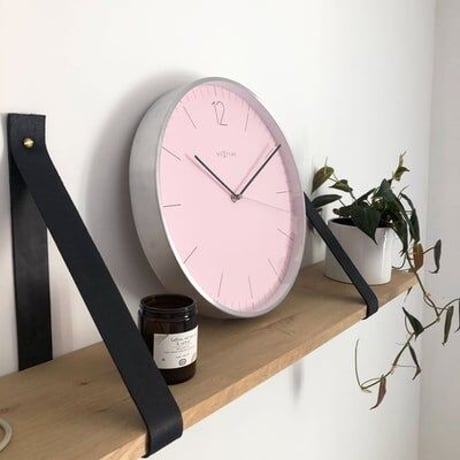 NEXTIME◆NEXT  3254RZ◆エッセンシャルシルバー 掛け時計◆Ø34cm◆ESSENTIAL SILVER