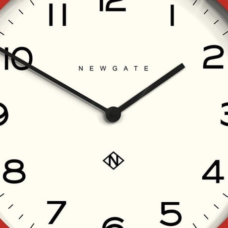 ニューゲート◆NUMONE149FER◆ナンバーワンエコークロック  大型掛け時計 (赤、53㎝)◆Number One Echo Clock