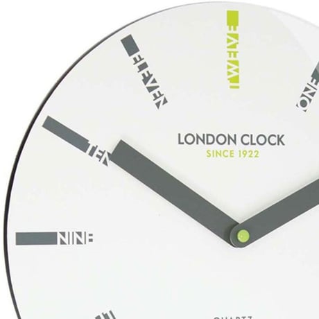 ロンドンクロック◆LONDON CLOCK 24416◆デザインウォールクロック(英数)◆クォーツムーブメント