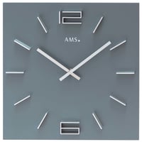 アームス ◆AMS 9594◆ブルー・グレーのラッカー仕上げ、掛け時計◆クォーツムーブメント