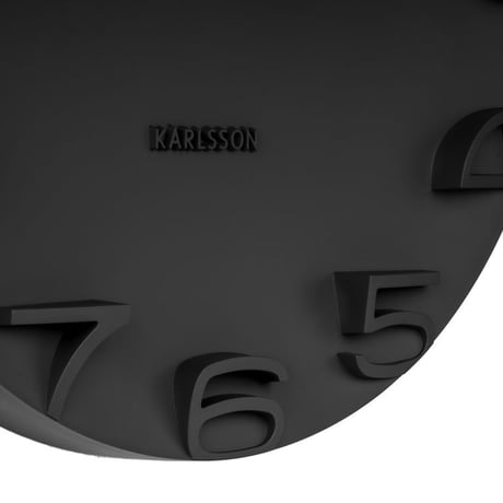カールソン◆KARLSSON KA5311BK◆ON THE EDGE 掛け時計(黒)◆42cm◆BOX32