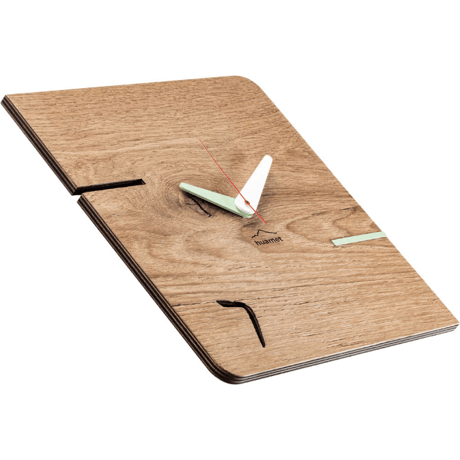 HUAMET◆CH51-D-02◆本物のオーク材スクエア・木目のデザイン③壁掛け時計◆南チロル