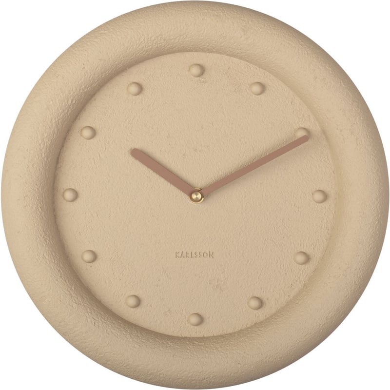 カールソン【大人気】壁かけ時計 30㎝ インテリア雑貨　Sand Brown カールソン◇KARLSSON KA5717SB◇デザイン掛け時計(30cm)◇サンド