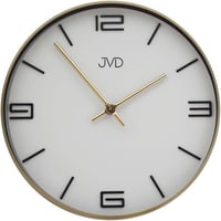 JVD◆HC19.2◆シンプルウォールクロック壁掛け時計◆ホワイト◆チェコ共和国、東欧時計